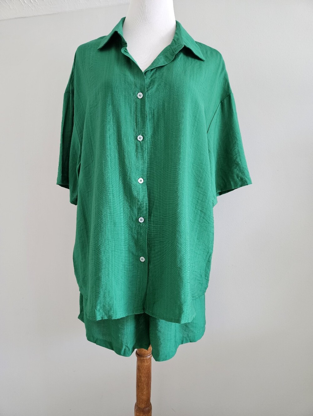 SHEIN | Emerald Green Top & Shorts Set